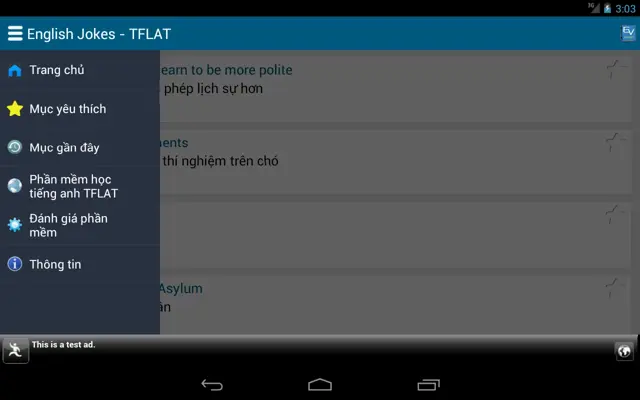 English Jokes - TFLAT android App screenshot 1