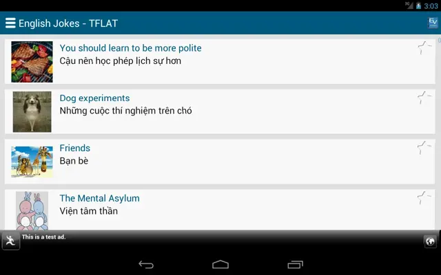 English Jokes - TFLAT android App screenshot 3